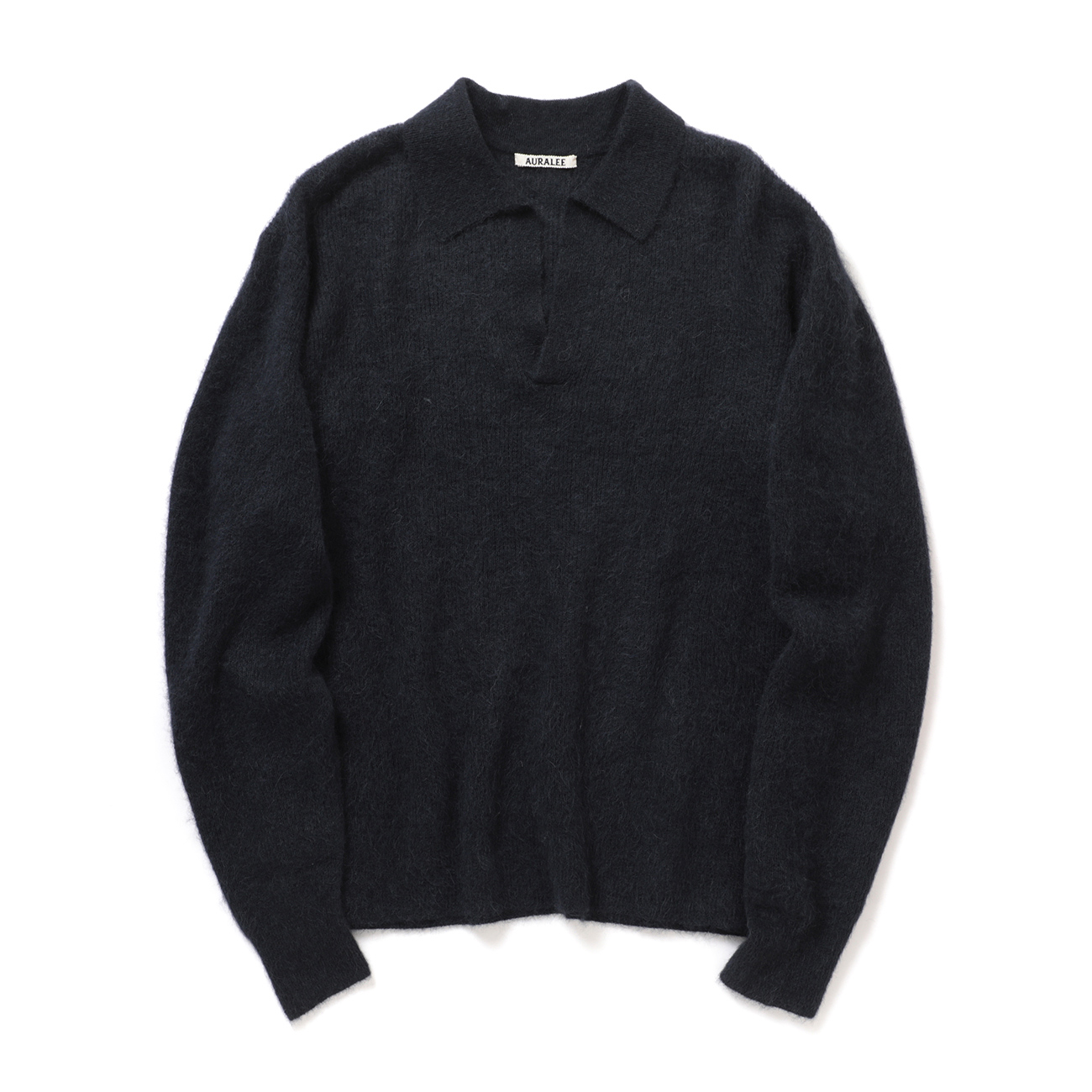AURALEE / オーラリー | BABY SURI ALPACA SHEER KNIT SKIPPER POLO