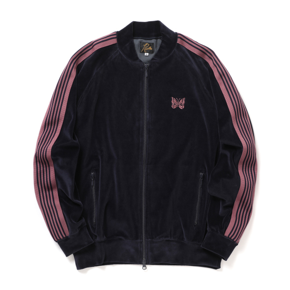 Needles / ニードルズ | Rib Collar Track Jacket - C/PE Velour