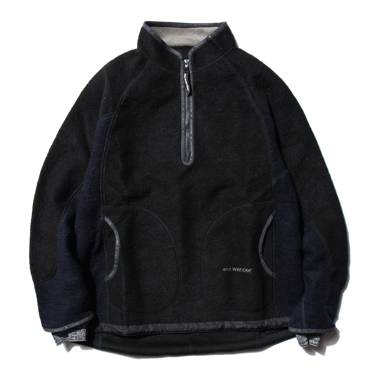 and wander / アンドワンダー | air wool pullover - Black | 通販 - 正規取扱店 | COLLECT  STORE / コレクトストア