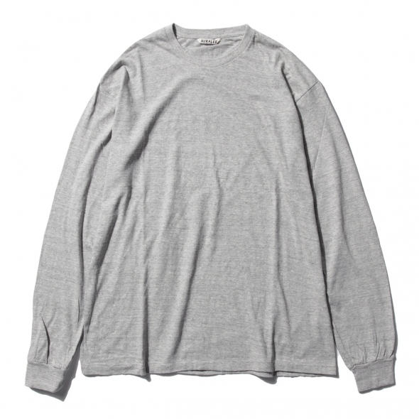 AURALEE / オーラリー | SEAMLESS L/S TEE (メンズ) - Top Gray | 通販