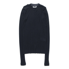 SUPER HIGH GAUGE SHEER RIB L/S TEE Navy