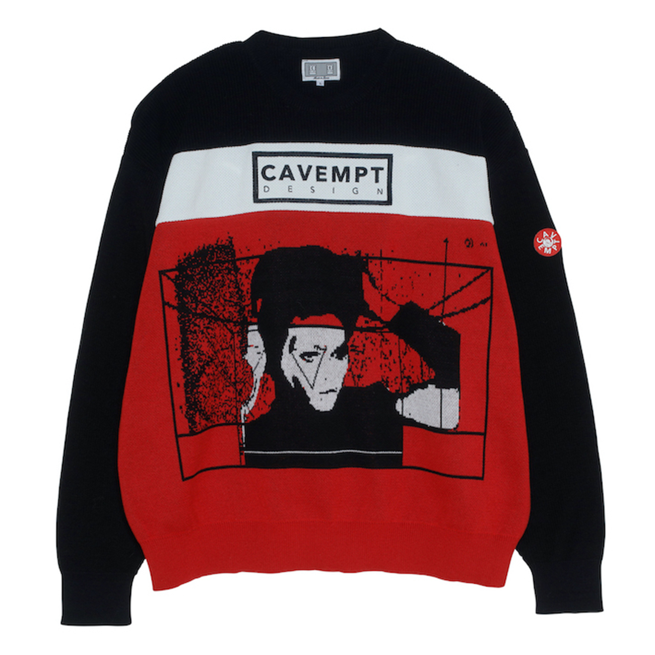 CAVEMPT DESIGN KNIT - Black