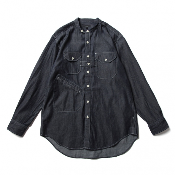 ENGINEERED GARMENTS / エンジニアドガーメンツ | Banded Collar Shirt