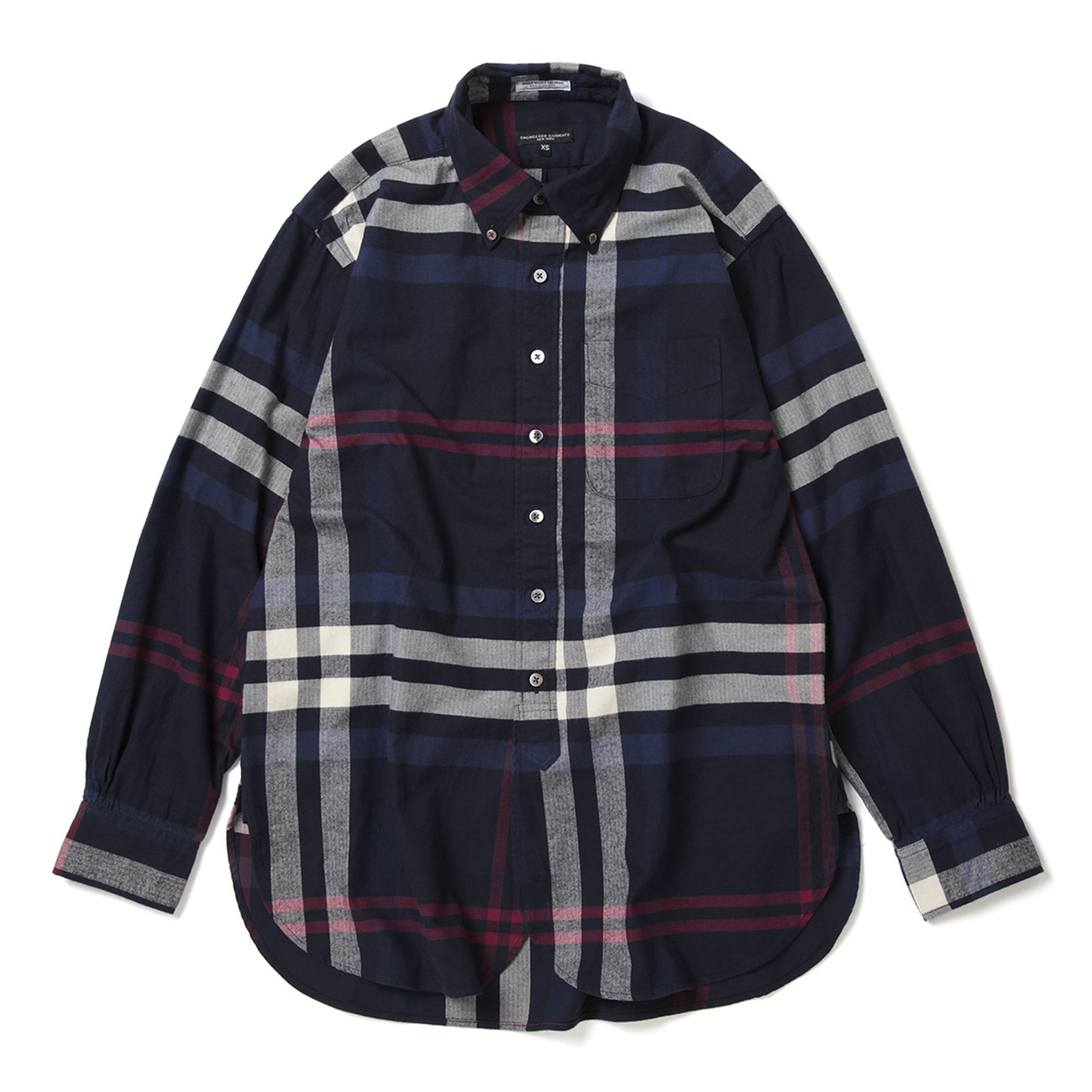 19 Century BD Shirt - Cotton Big Plaid Flannel - Navy / Red