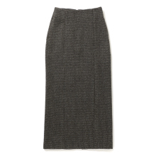 AURALEE / オーラリー | ALPACA WOOL SILK TWEED PENCIL SKIRT (レディース) - Gray Brown Hairline
