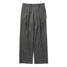 SUPER LIGHT WOOL TWO-TUCK SLACKS (メンズ) - Top Charcoal