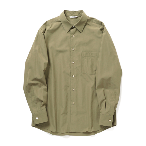 AURALEE / オーラリー | FINX LIGHT WEATHER CHAMBRAY SHIRT (メンズ