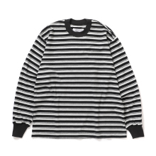 PERS PROJECTS / パースプロジェクト | VICTOR L/S BORDER TEE - Black / White