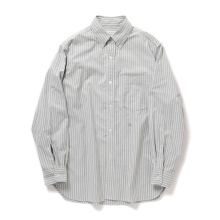 nanamica / ナナミカ | Button Down Stripe Wind Shirt - Brown