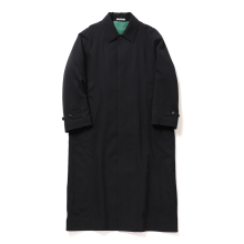 ULTRA FINE WOOL TWILL WOOL-LINED COAT (メンズ) - Dark Navy×Mix Green