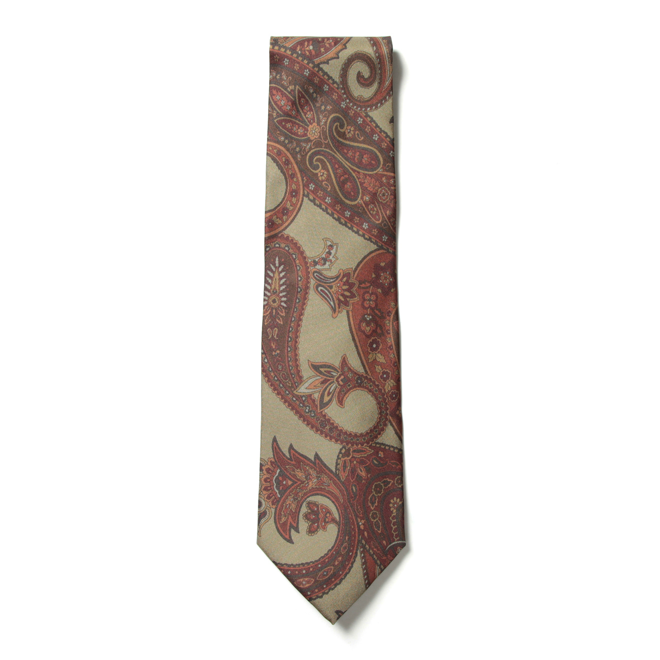 Needles / ニードルズ | Neck Tie - Silk Twill / Paisley Pt. - Khaki