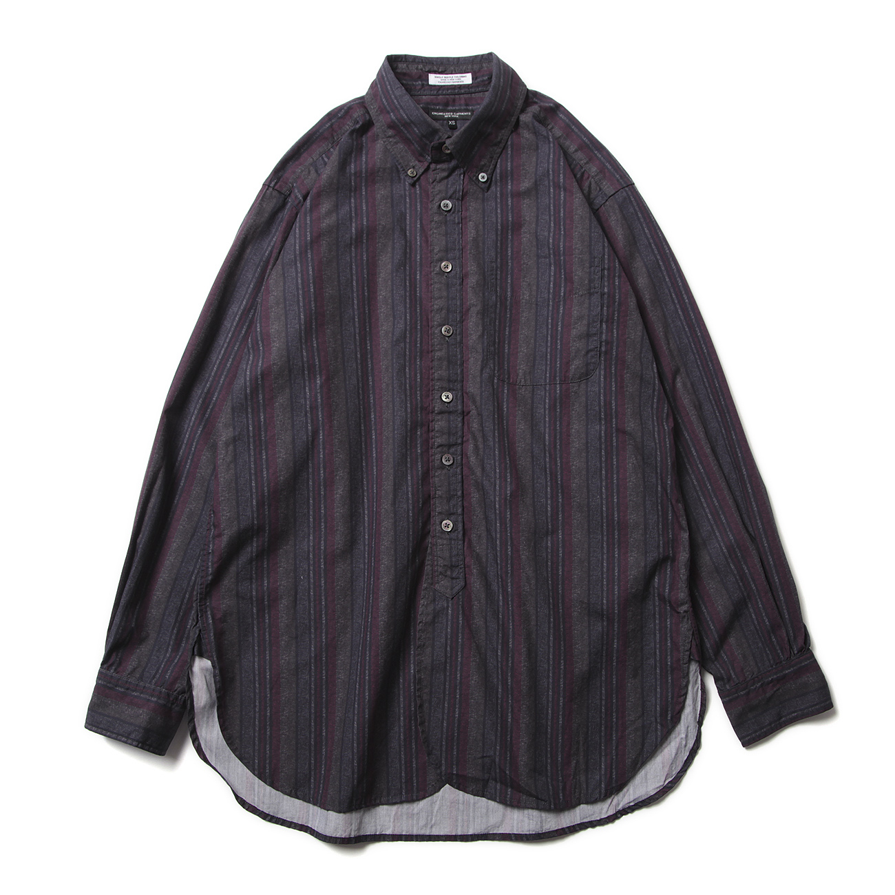 ENGINEERED GARMENTS / エンジニアドガーメンツ | 19 Century BD Shirt - Printed Regent  Stripe - Grey / Navy | 通販 - 正規取扱店 | COLLECT STORE / コレクトストア