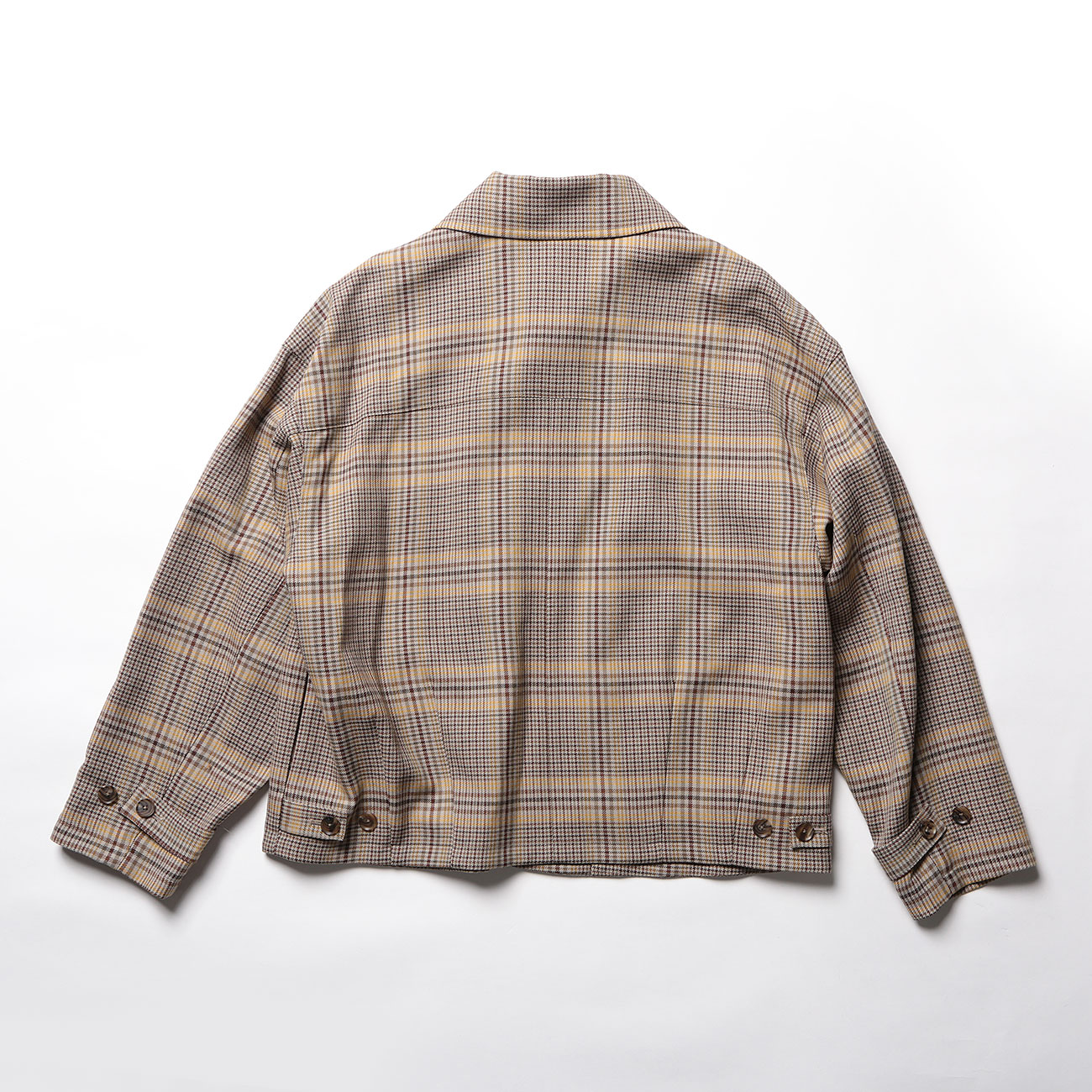 AURALEE / オーラリー | WOOL SERGE CHECK ZIP-UP BLOUSON