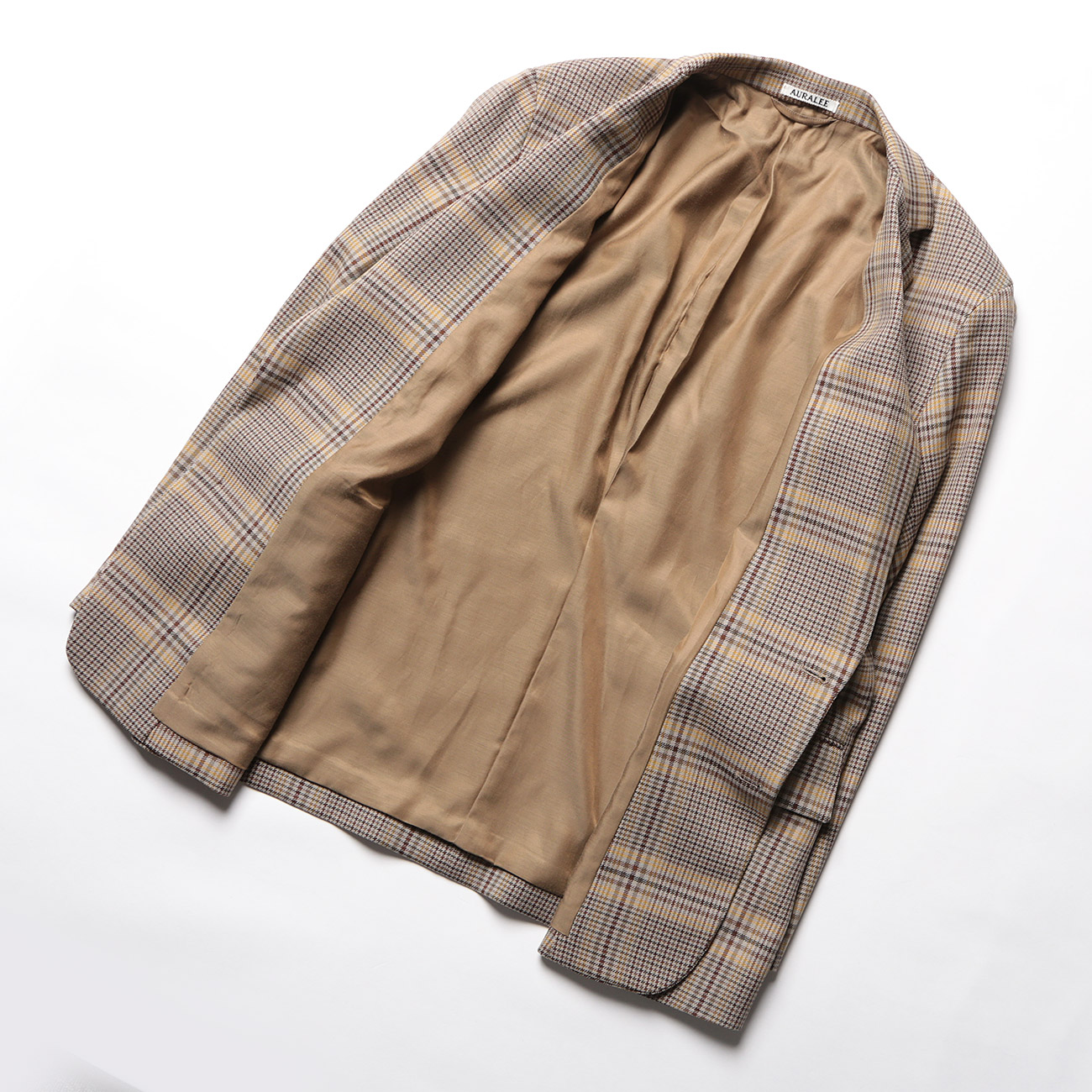 AURALEE / オーラリー | WOOL SERGE CHECK JACKET (メンズ