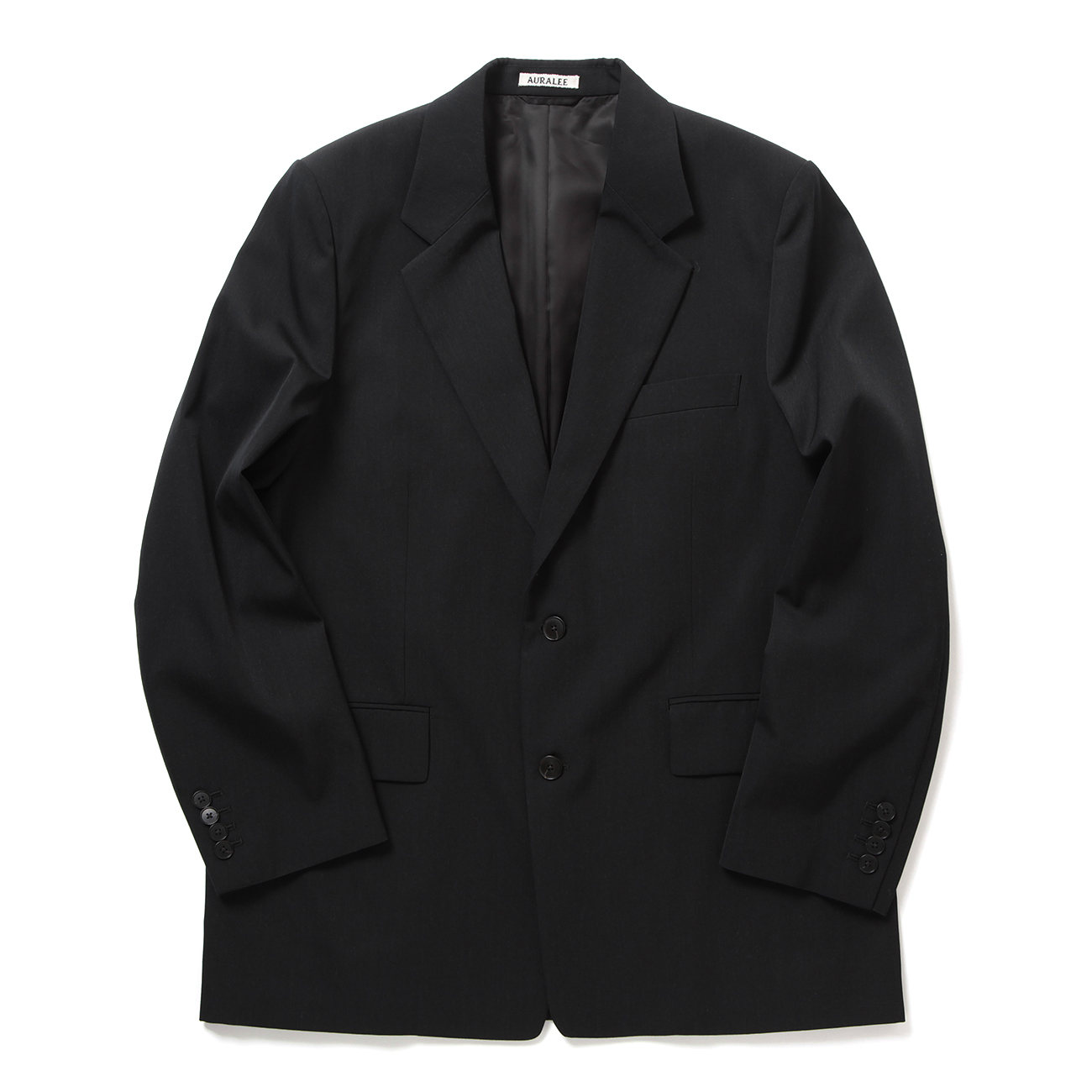 LIGHT WOOL MAX GABARDINE JACKET (メンズ) - Top Black