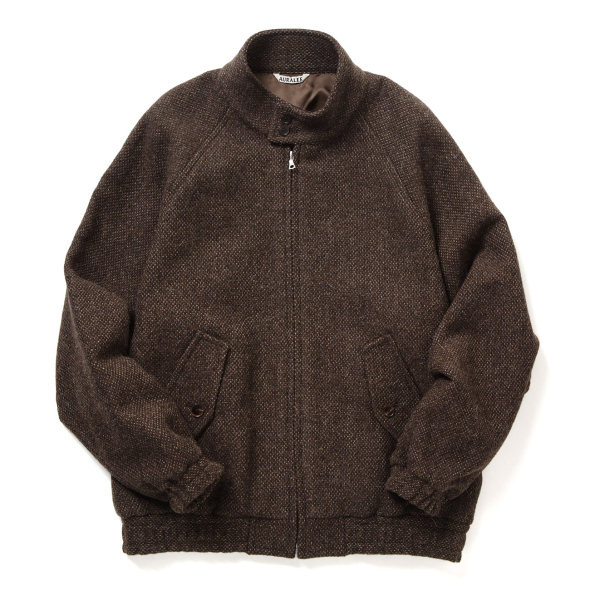 AURALEE LAMA SHETLAND WOOL TWEED ブルゾン　3 AURALEE LAMA SHETLAND WOOL TWEED ブルゾン 3 LAMA SHETLAND WOOL