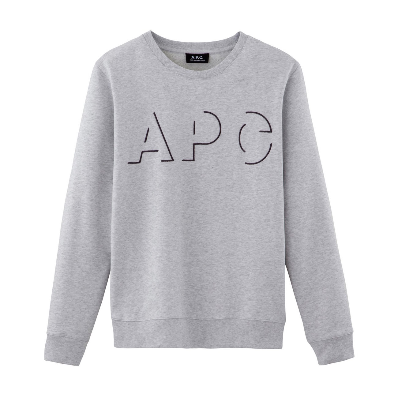 A.P.C. / アーペーセー | ロゴスウェットシャツ - 杢 Pale Gray | 通販 