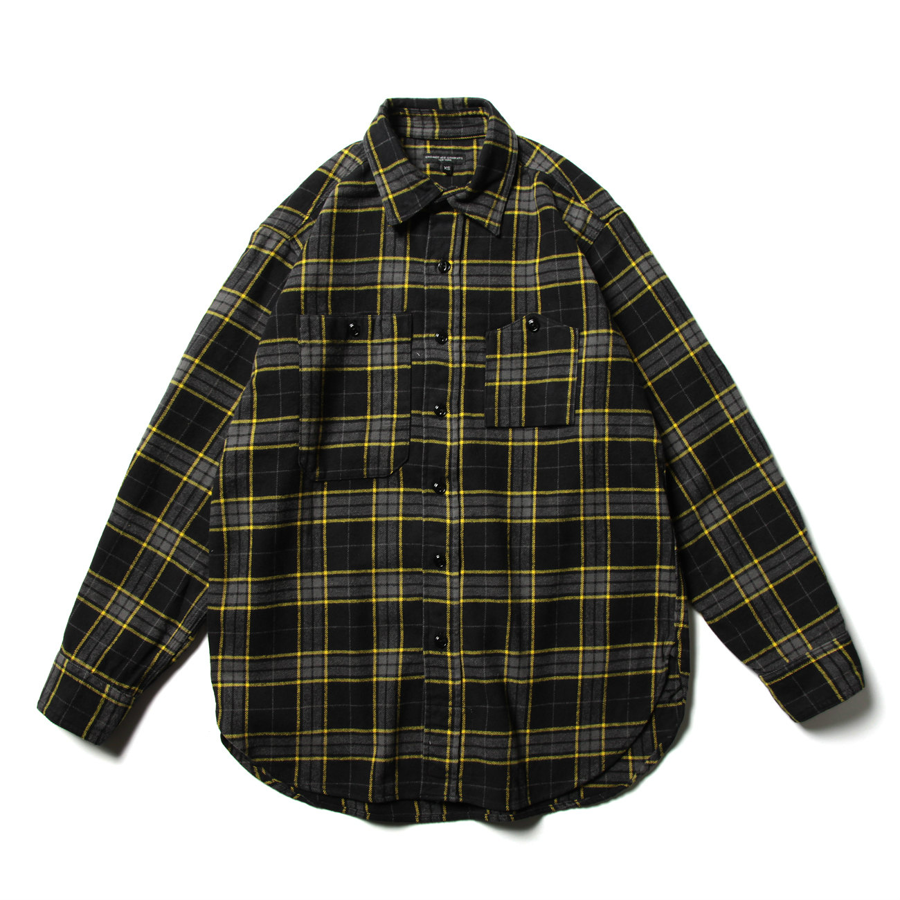 ENGINEERED GARMENTS / エンジニアドガーメンツ | Work Shirt - Cotton Twill Plaid - Black  / Yellow | 通販 - 正規取扱店 | COLLECT STORE / コレクトストア