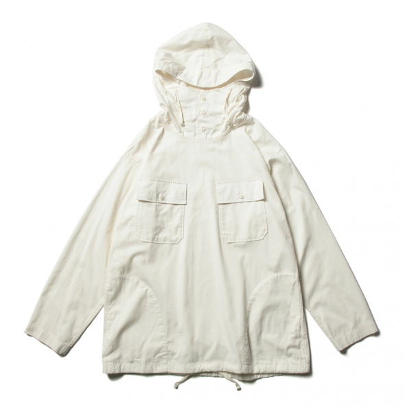 Cagoule Shirt - Cotton Micro Sanded Twill - Ivory