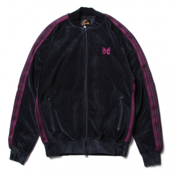 トップス NEEDLES/ R.C. Track Jacket - C/Pe Velour R.C. Track Jacket - Black - C/Pe Velour | Nepenthes New York