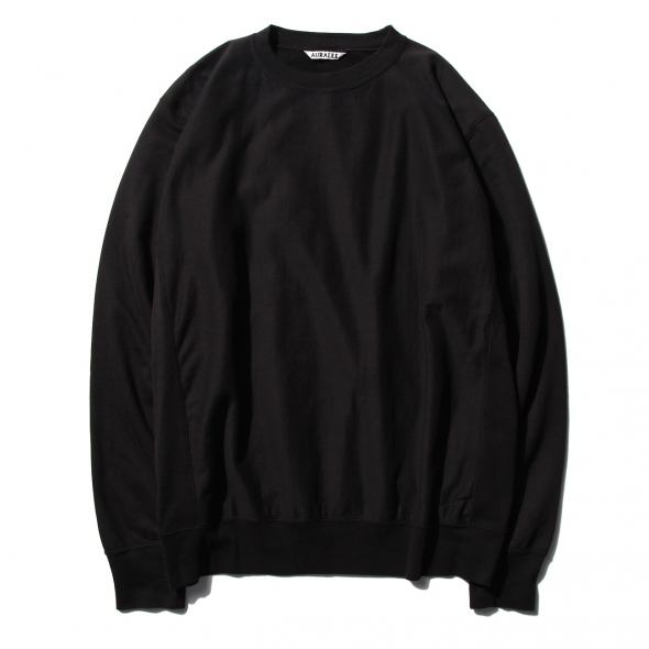 AURALEE / オーラリー | SUPER HIGH GAUGE SWEAT P/O (メンズ) - Black