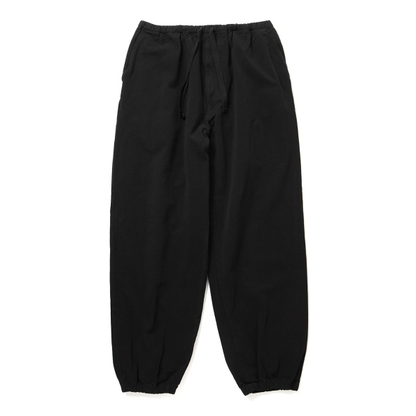 COMOLI / コモリ | 製品染 ドローストリングパンツ - Black