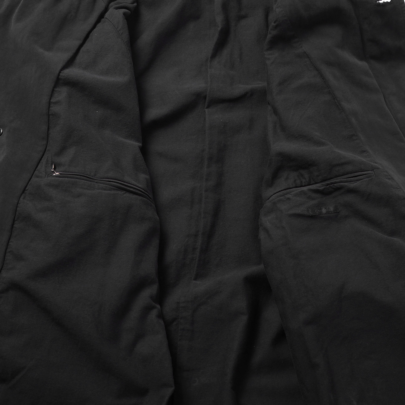COMOLI / コモリ | 製品染 バルカラーコート - Black | 通販