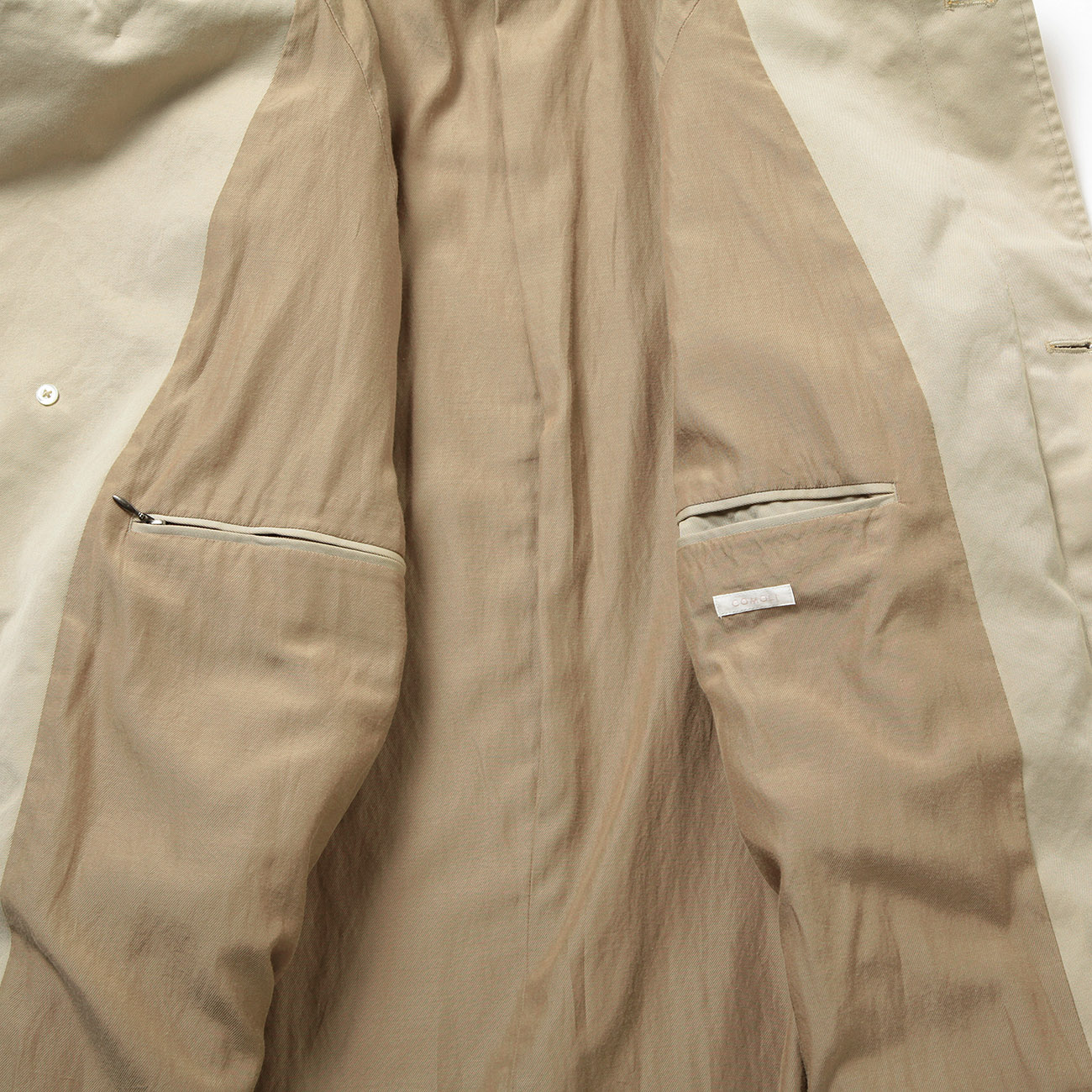 COMOLI / コモリ | コットンギャバ バルカラーコート - Beige | 通販