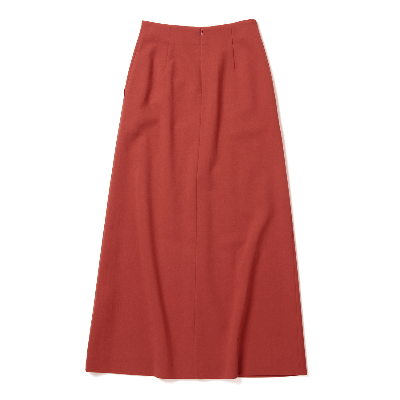 TENSE WOOL DOUBLE CLOTH SKIRT (レディース) - Red Orange