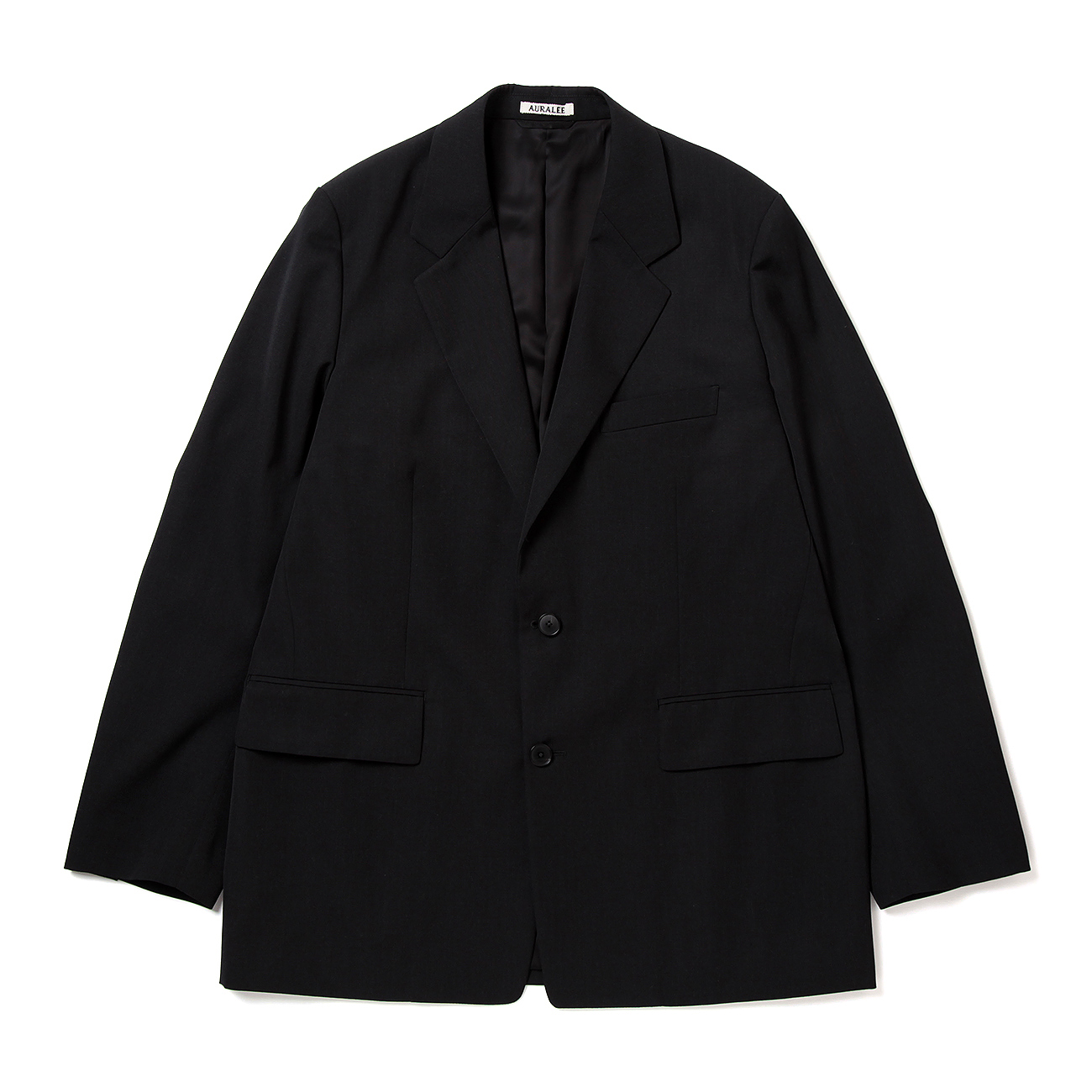 LIGHT WOOL MAX GABARDINE JACKET - Top Black