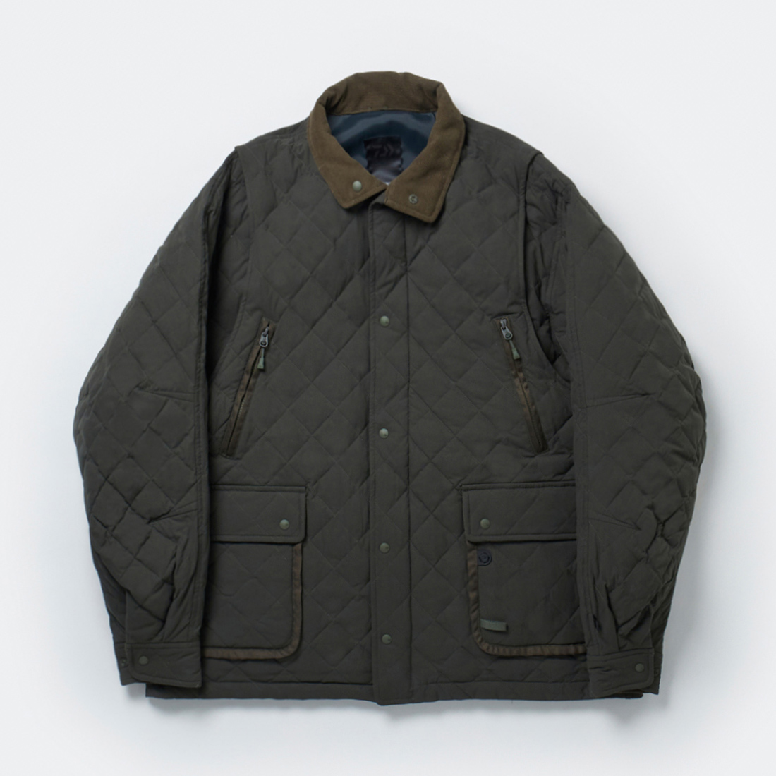 TECH 2WAY QUILT DOWN HUNTER JACKET - Dark Olive