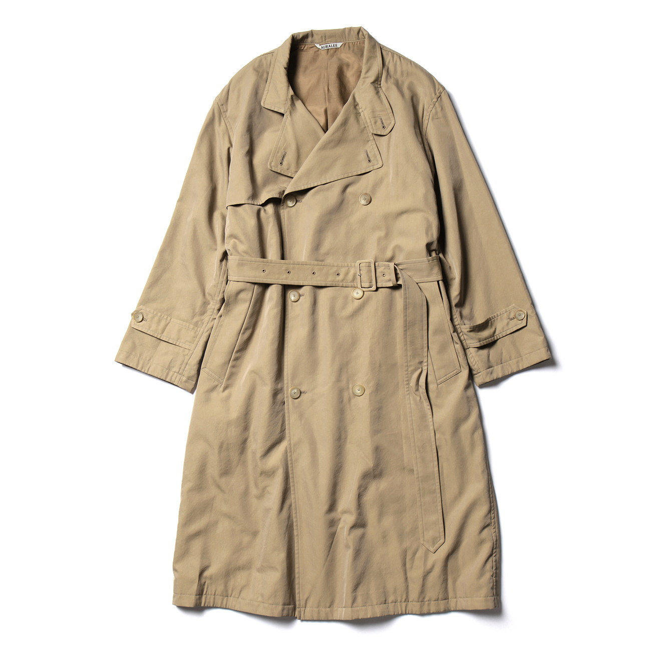 AURALEE FINX CUPRO TWILL LONGCOAT