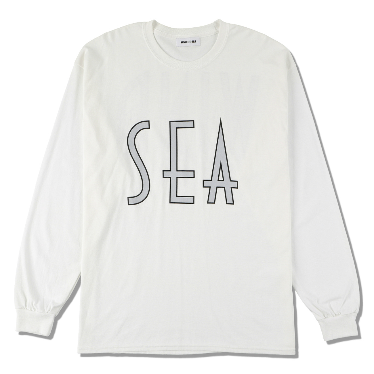 WIND AND SEA / ウィンダンシー | SEA (wavy) L/S T-SHIRT - White ...