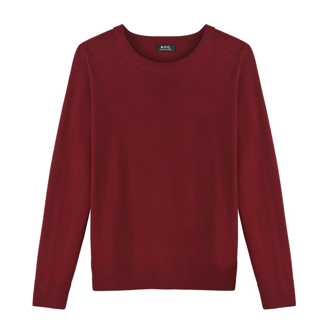 A.P.C. / アーペーセー|薄手メリノウールクルーネックセーター - Dark 
