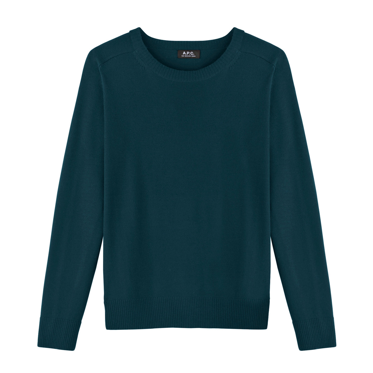 A.P.C. / アーペーセー|薄手メリノウールクルーネックセーター - Blue 