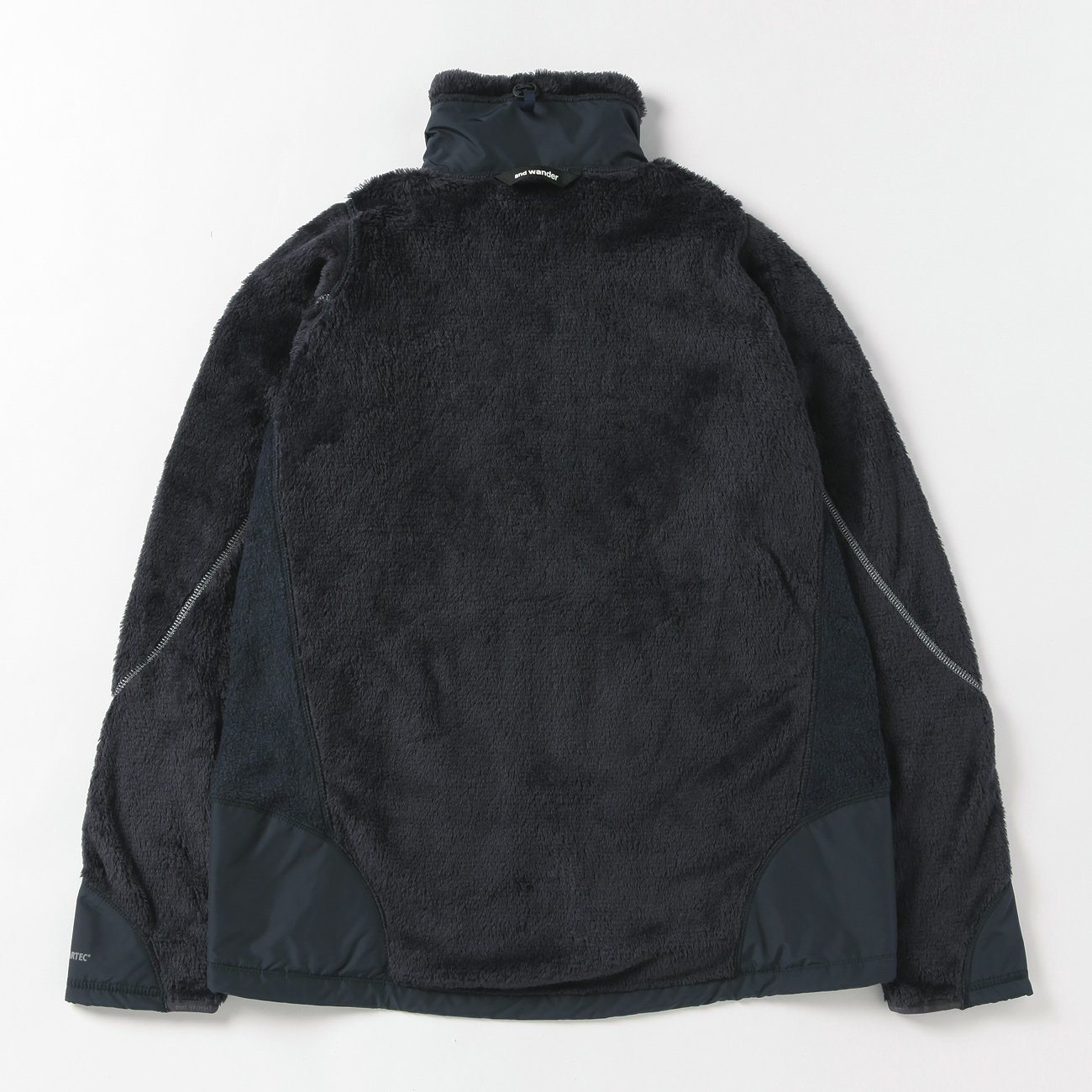and wander / アンドワンダー | high loft fleece jacket - Navy