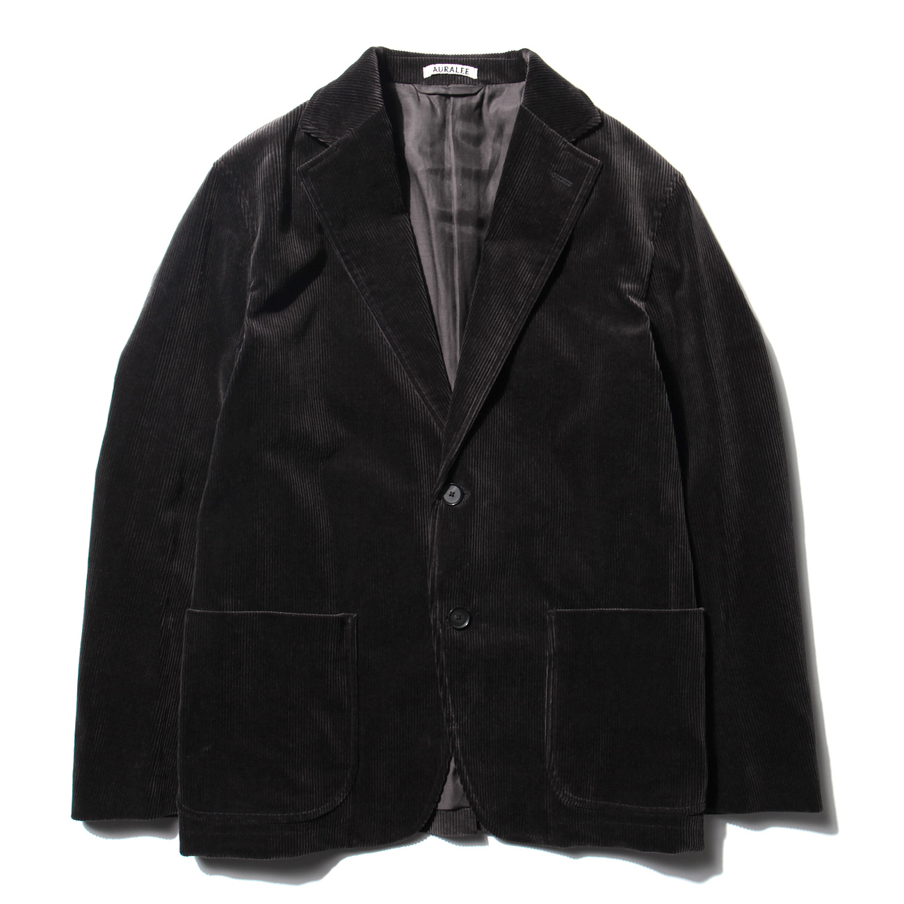 AURALEE / オーラリー | WASHED CORDUROY JACKET (メンズ) - Black