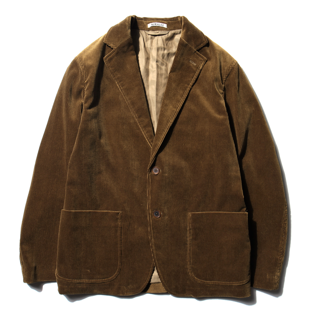 AURALEE / オーラリー | WASHED CORDUROY JACKET (メンズ) - Brown