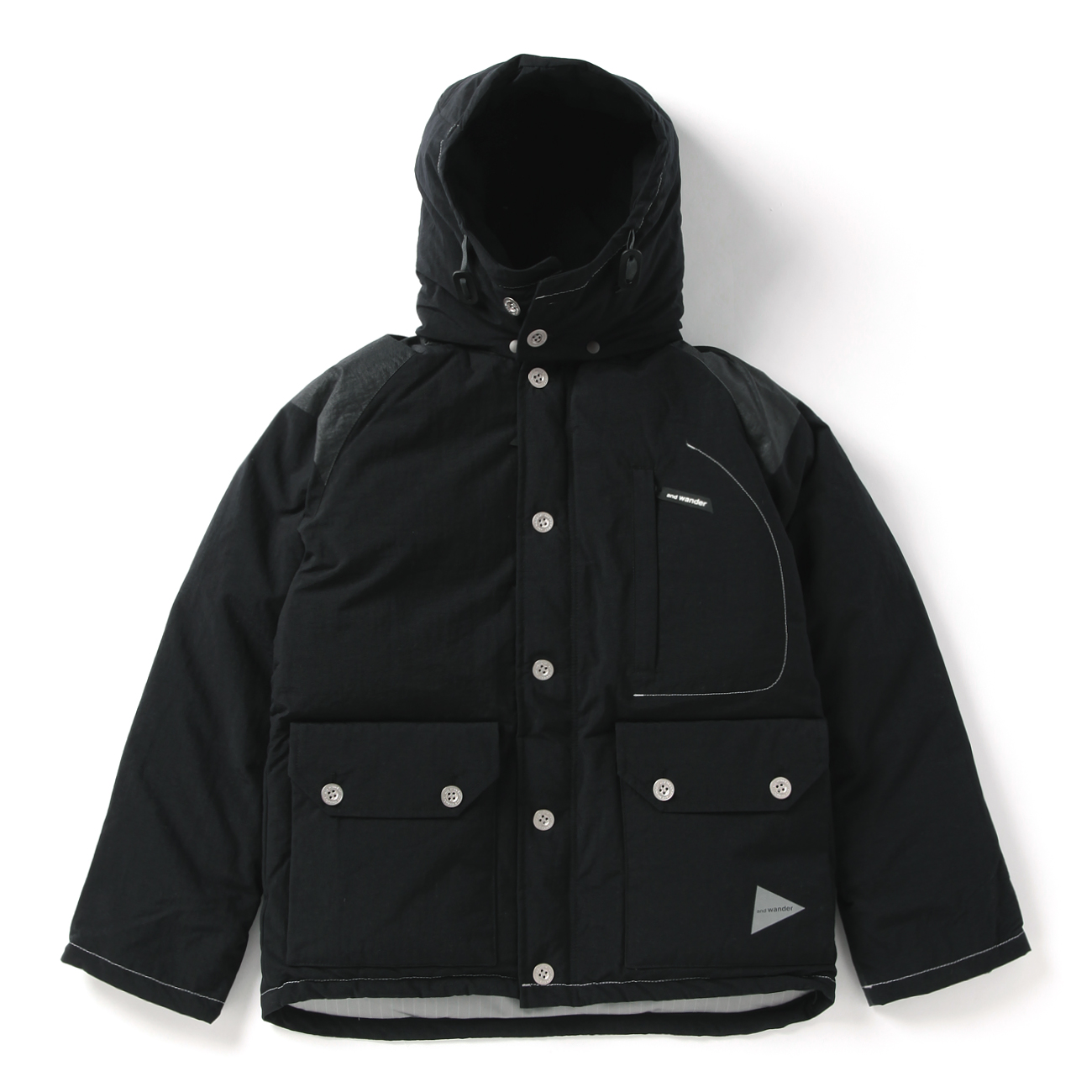 アンドワンダー　ニットアウター　サイズ4 printed nylon jacket | and wander（アンドワンダー） ｜【公式