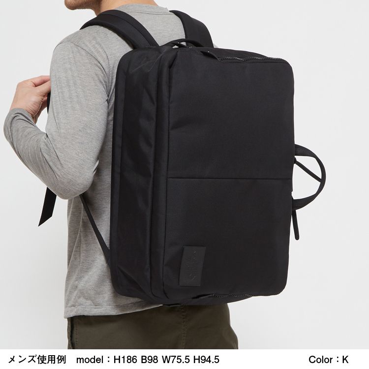 Cordura Ballistic(R) 3Way Daypack - K ブラック