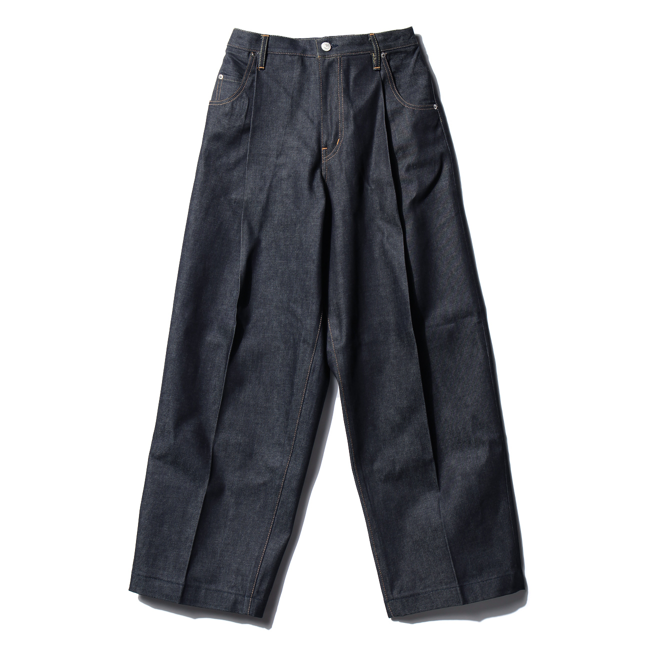 NEON SIGN / ネオンサイン | WIDE DENIM SLACKS RIGID - Indigo Rigid