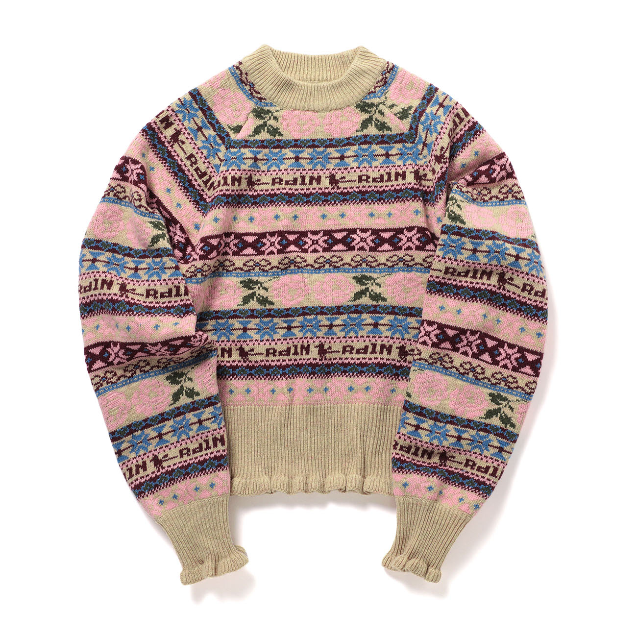 RhodolirioN / ロドリリオン | Fair Isle Sweater - Beige