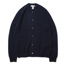 COMME des GARCONS SHIRT / コム デ ギャルソン シャツ | fully fashioned knit cardigan round-neck - Navy