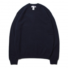 COMME des GARCONS SHIRT / コム デ ギャルソン シャツ | fully fashioned knit round-neck pullover - Navy