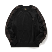 Track Crew Neck Shirt - Poly Smooth - Black