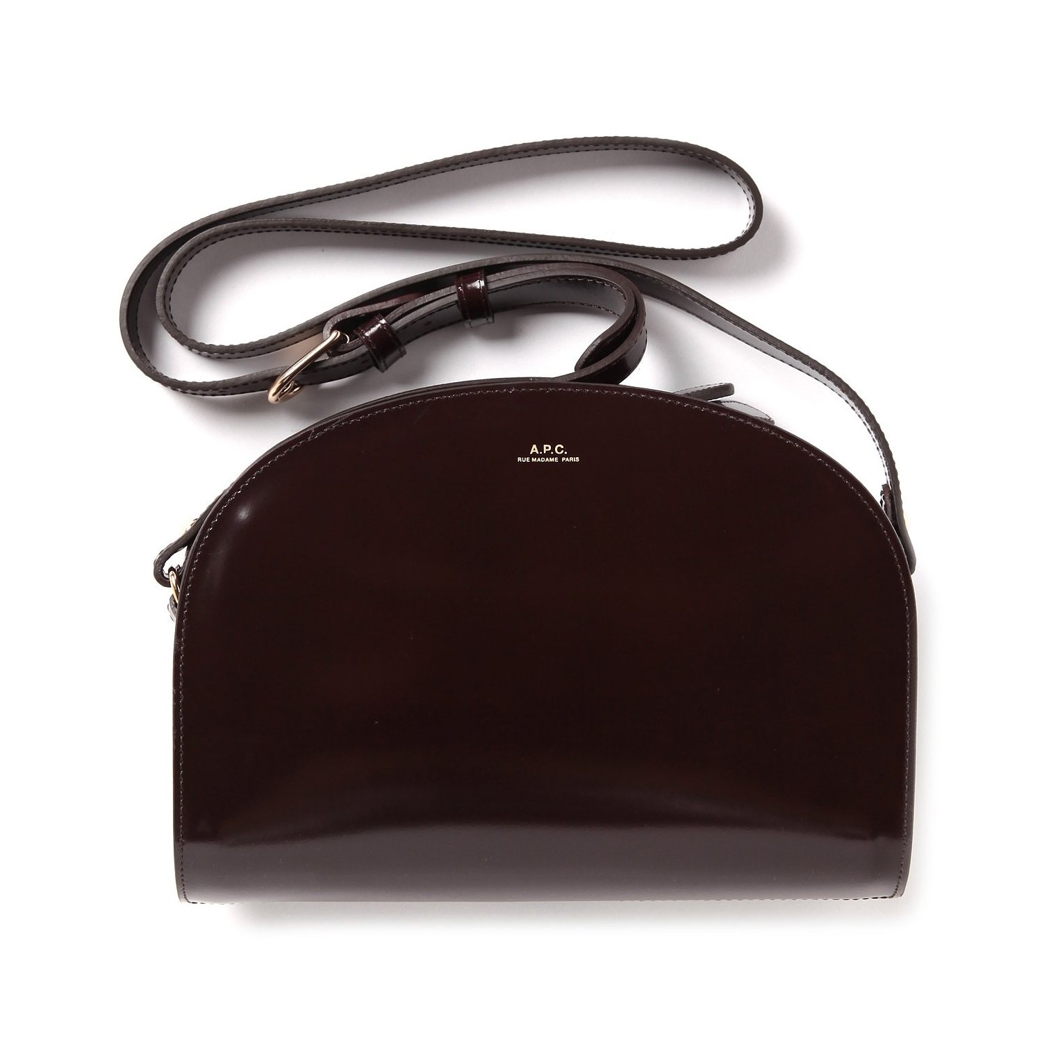 A.P.C. / アーペーセー | ハーフムーンバッグ - Dark Marron | 通販
