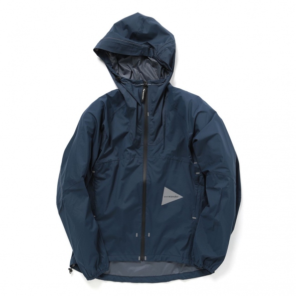 and wander / アンドワンダー | light rain jacket - navy | 通販 