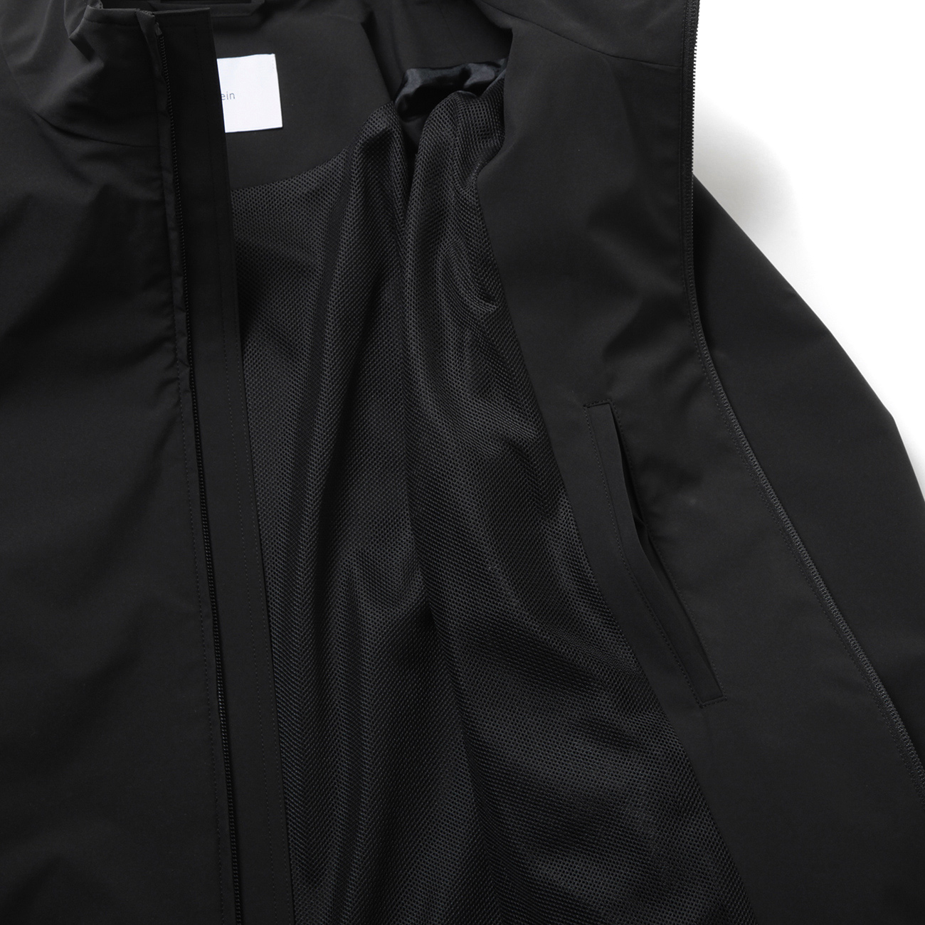 stein / シュタイン | WINDBREAKER STAND COLLAR JACKET - Black
