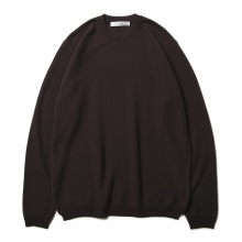 FUJITO / フジト | L/S Knit T-Shirt - Brown