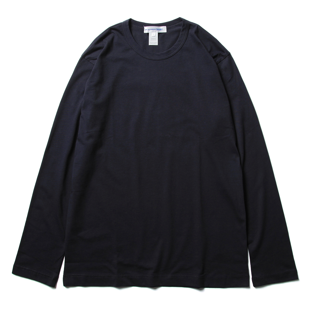 COMME des GARCONS SHIRT | FOREVER / LONG SLEEVE T-SHIRT - Navy